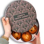 Personalised Art Deco Baking Cake Tin Gift | Premium Quality Customised Cake Box Storage Containers or Biscuit Barrel Present For Her Day