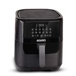 AGARO Elegant Air Fryer, 6.5L, 12 Preset Cooking Modes, 360 Degrees Air Circulation With Variable Temperature Settings, Frying, Grilling, Toasting, Roasting, 1800W, Black.