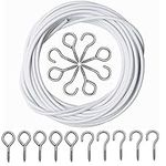 Net Curtain Wire 3 Meter includes 6 Eyes and 6 Hooks for hanging Curtains?