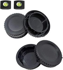 Front Body Cap and Rear Lens Cap Cover for Nikon D7500 D7200 D7100 D7000 D5600 D5300 D5200 D5100 D3500 D3400 D3300 D3200 D3100 D850 D810 D800 D750 D600 D90 D80 More Nikon F Mount DSLR and Lens