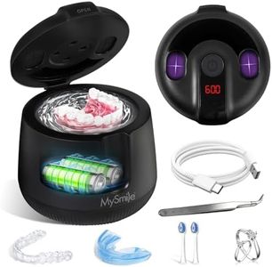 MySmile MS202B Cordless Ultrasonic Retainer Cleaner with UV Light & Timer