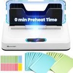 Mxmoonant Thermal Binding Machine Kit, No Preheat Time, Digital Display, 3 Levels Binding Time, Electric Binder 500 Sheets, Come with 20pcs Binding Covers & 40pcs Stickers 110V