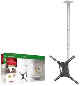 Barkan Full Motion Long 13 to 86-Inch TV Ceiling Mount, White