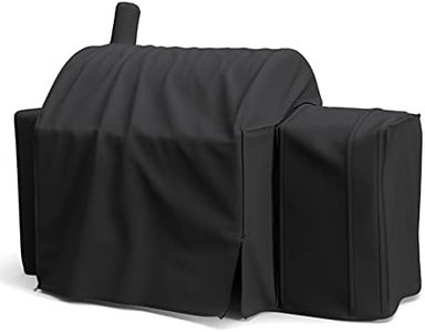 SHINESTAR 3737 Grill Cover for Char-Griller 2137 Outlaw, Competition Pro, Kingsford Barrel Charcoal Grill 30", Heavy Duty Waterproof Smoker Cover, Special Zipper Design