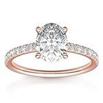 PAVOI 14K Gold Plated Engagement Ri