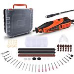 GOXAWEE Rotary Tool Kit with 181 Rotary Tool Accessories & Flex Shaft & Universal Collet - Electric Drill Set for Crafting DIY Project- 5 Variable Speed Rotating Multitool