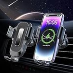 Car Phone Holder Wireless Charger - JIAWEN 15W Fast Charging Auto Clamping Wireless Car Charger, Air Vent Car Mount with Electric Sensor for iPhone15/14/13/12/11, Samsung Galaxy S23/S22/S21/S20