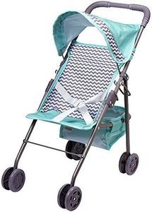 Adora Baby Doll Stroller with Fun Design, Adjustable Sun Cover, Doll Accessory Storage and Removable Stroller Seat That fits Dolls up to 18", Birthday Ages 3+ - Zig Zag Medium