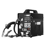 VIVOHOME MIG Welder 130 Flux Core Wire Automatic Feed Welding Machine Portable No Gas 110V DIY Home Welder w/Free Mask Black