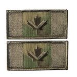 X.Sem Camouflage Canada Flag Patch - 2 Pack Tactical Patches Embroidery Military Emblem (Pattern 1)