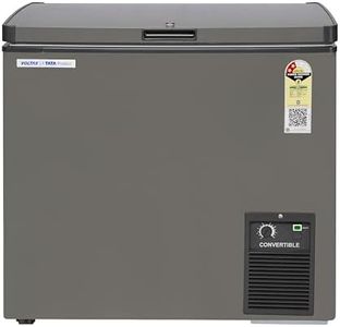 VOLTAS 205 L Single Door White and Grey Hard Top Deep Freezer, CVF205 SA2-P-PL
