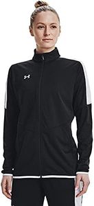 Under Armour Women's Rival Knit Warm-Up Jacket, Black-white, X-Small