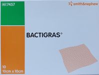 Smith & Nephew BX/10 DRESSING BACTIGRAS 10 X 10CM CHLORHEXIDINE