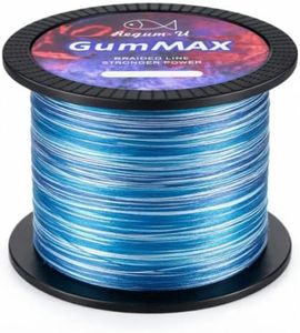 GumMAX 8X Stealth Braided Fishing Line 1093 Yards / 50 LB Abrasion Resistant Superline Zero Stretch & Smaller Diameter Confuse & Catch Big Fish Better in Saltwater & Freshwater (Navy Blue)