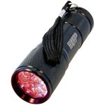 HQRP Professional LED Flashlight with Red Lighting 650 nm for Night Observation of Animals, for Zoologists, Bird Watchers, Wildlife Photographers, Night Astronomy