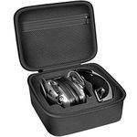 Travel Case for Howard Leight Impact Sport OD Electric Earmuff and Genesis Sharp-Shooter Shooting Glasses, [ Also Fits for Walker's Game Ear Razor Slim Electronic Muff]