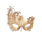 Masquerade Mask for Women Metal Mask Rhinestone Venetian Party Evening Prom Ball Mask Bar Costumes Accessory