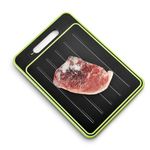 2 in 1 Defrosting Tray/Cutting Board,Defrosting Board,Miracle Melt Defrosting Board Thawing Tray for Frozen Meat,Dual Sided Grinding Chopping Board with Knife Sharpener for Frozen Meat