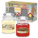 Yankee Candle Scented Candles Gift Set, 2 Small Jar Candles, Perfect Christmas Gifts for Women, Passport to the Holidays Collection, Signature