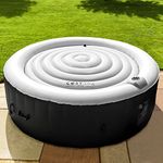 COSYSPA Inflatable Hot Tub Lid | Premium Energy Savings Hot Tub Covers - Retain Heat and Protect Your Hot Tub [Available in 2 Sizes] (4-6 Person Circular (1.6m D))