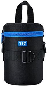 JJC Deluxe Lens Case Pouch Bag for Canon EF-S 17-55mm/17-85mm,EF 35mm f2, RF 85mm f2 Macro, Nikon AF-S 18-200mm/18-105mm/18-300mm/55-200mm, Fujifilm XF 56mm f1.2 R & More Lens Below 3.1" x 5.3"(D x L)