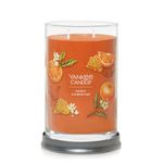 Yankee Candle Honey Clementine Scented, Signature 20oz Large Tumbler 2-Wick Candle, Over 60 Hours of Burn Time