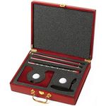 Total Wooden Golf Set with Compact Travel Case Portable Executive Indoor Putting Practice Kit with Mini Putter, Hole Cup & Balls – Ideal Gift for Men & Office Use