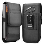 Ranyi for Jitterbug Smart4 Case, Jitterbug Smart 4 Phone Case, Vegan Leather Wallet Pouch Holster Case with [Belt Metal Loop Clip] Credit Card Holder Wallet Protection Case for Lively Jitterbug Smart4