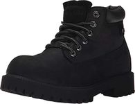 Skechers Men's Sargeants-Verdict Waterproof Boot Fashion, Black Waterproof Oiled Smooth Leather, 9