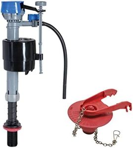 Fluidmaster K-400H-039 High Performance Toilet Fill Valve with 2-Inch Adjustable Toilet Flapper Kit