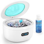 Beayosses Ultrasonic Jewelry Cleaner Machine, 750mL,48KHz, Sonic Cleaner Machine for Eye Glasses,Ring, Earring, Necklaces, Watch Strap, & 30ML Ultrasonic Jewelry/Eye Wear Cleaning Solution Concentrate