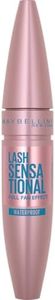 Maybelline Mask, Lash Sensational Waterproof Mascara, Volumizing and Thickening Mascara, Maybelline New York, Lengthening Flake Free Formula, Colour: Black