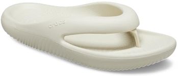 Crocs Unisex Adult Croslite Mellow Flip (Bone,9 UK)