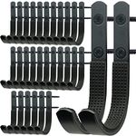 Oleitodh 32 Pack Gun Rack Wall Mount Hooks Bulk, Horizontal Gun Racks for Wall Metal Shotgun Hangers for Storing Rifles, Shotguns and Bows, Gun Mount Holder Hooks for Wall Storage