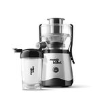 nutribullet magic bullet Centrifugal Silicone & Stainless Steel Juicer - 400W - 10-Piece Set - 470ml - Black - Compact Design & Dishwasher Safe - Juice on-the-go in Two Simple Steps