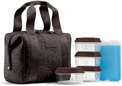 Fit & Fresh Remi Lunch Bag for Women Work – Neoprene Lunch Tote with Containers & Ice Pack, Reusable Meal Prep Lunch Box, Large Capacity, Machine Washable