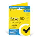 Norton 360 Deluxe with Extra Storage, 25 GB Extra Cloud Backup, Antivirus Software for 3 Devices and 1-year Subscription With Automatic Renewal