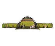 3 in 1 Portable Cat Playpen Outdoor Enclosures-Pop-uped Visual Net Pet Play Tent Tunnels Compound House for Cat Puppy Rabbit Small Animals-Large