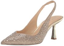 Betsey Johnson Women's Clark Pump, Light Gold, 6.5 Wide