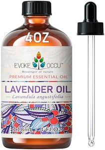 EVOKE OCCU Lavender Essential Oil 4 Oz, Pure Lavender Oil for Diffuser Skin Massage Candle Soap Making- 4 FL Oz