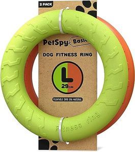 PetSpy Dog Training Ring for Outdoor Fitness Floatable Pulling Toy and Flying Disc Interactive Play Tool for Small Medium Large Dogs