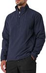 MorwenVeo Men's Casual Quarter Zip Pullover Lightweight Golf Track Jacket Stylish Windbreaker For Outdoors & Travel