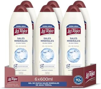 La Toja Gel de Ducha Hidrotermal, pack de 6 de 600 ml (3600 ml), Relaja, Renueva y Revitaliza Tu Piel, Piel Suave y Cuidada 4050 g