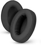 Brainwavz Angled Ear Pads for ATH M50X, M50XBT, M40X, M30X, HyperX, SHURE, Turtle Beach, AKG, ATH, Philips, JBL, Fostex Replacement Memory Foam Earpads & Fits Many Headphones (See List), Pro Black