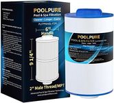 POOLPURE Replacement Spa Filter for PMA40L-F2M, Master Spas Twilight X268365, X268543, Unicel 6CH-402, 2" Male Thread/MPT Hot Tub Filter