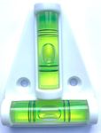 New Day Solutions Caravan Trailer Motor Home T Type Spirit Level -White, Green (0002)