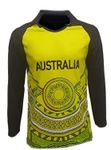 AUSTRALIA 20-20 WORLDCUP JERSEY 2022- FULL SLEEVE. (36 (for 11-12 YEARS), PLAIN BACK (NO PLAYER NAME))