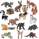 Techshining 16pcs Forest Animal Fig