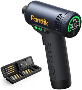 Fanttik REX K2 APEX Impact Driver, Brushless Impact Driver, 1/4'' Hex, Max. 100 N·m Torque, Max. 3000 RPM, 3000mAh Rechargeable Battery, Tool Kit for Cabinet Assembly, Woodworking DIY Projects