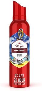 Old Spice Original No Gas 24 hour Long Lasting Freshness Deodorant Perfume Body Spray For Men, 140ml